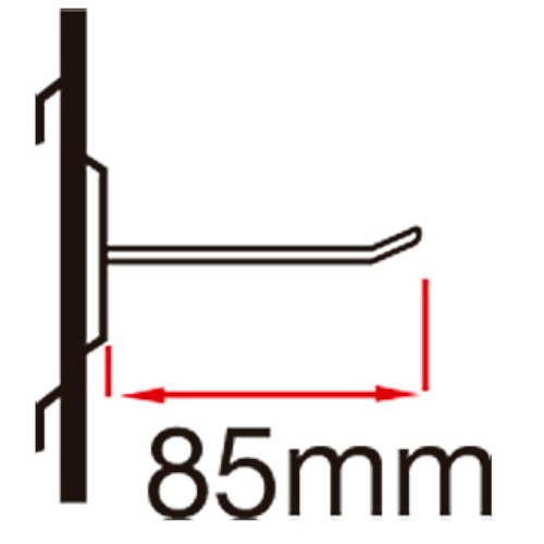 Gancho em arame 85 mm para painel - SM-A3
