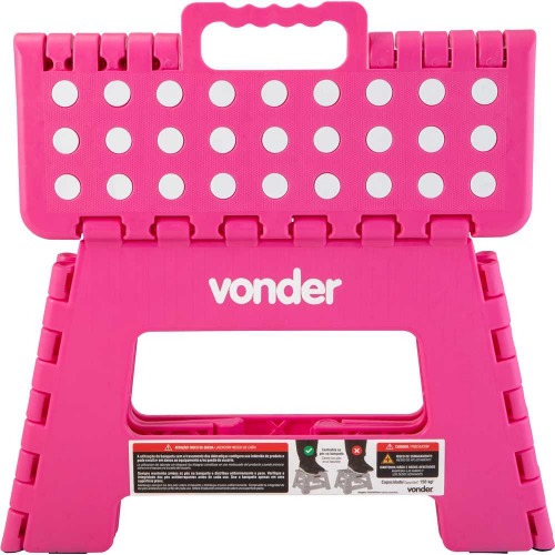 Banqueta plástica dobrável rosa 220 mm Banqueta plástica dobrável rosa 220 mm