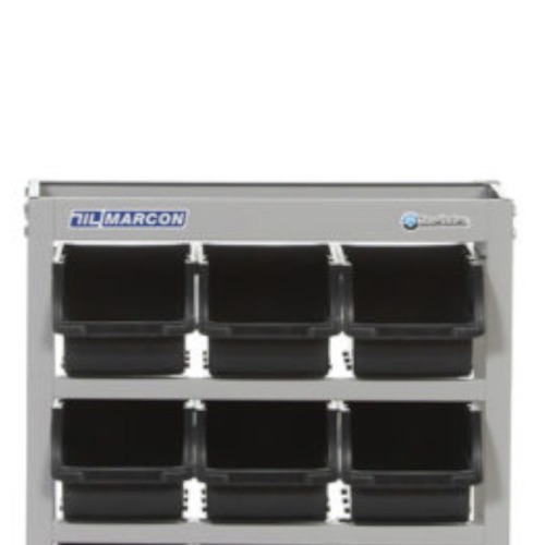 Estante met�lica com 12 gavetas n� 5 preta - EP12/5P