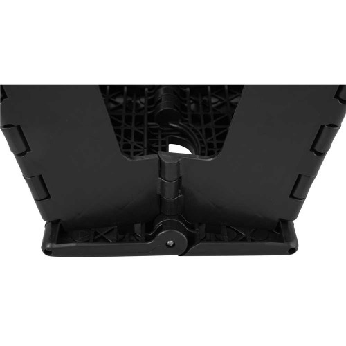 Banqueta plástica dobrável preta 360 mm Banqueta plástica dobrável preta 360 mm