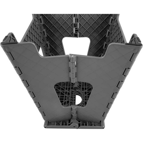 Banqueta plástica dobrável cinza 360 mm Banqueta plástica dobrável cinza 360 mm