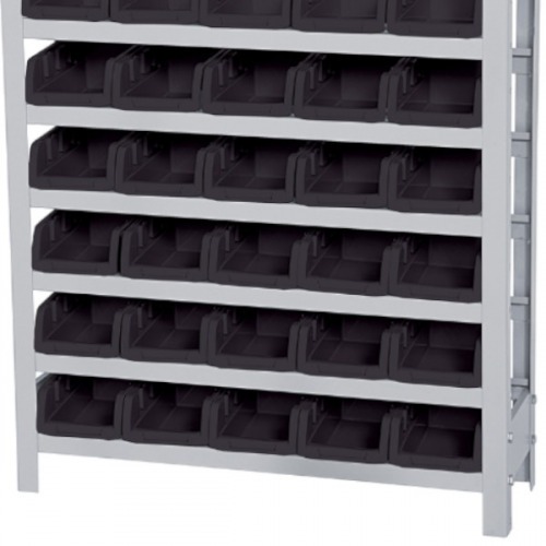 Estante metlica com 30 gavetas n 3 preta - EP30/3P