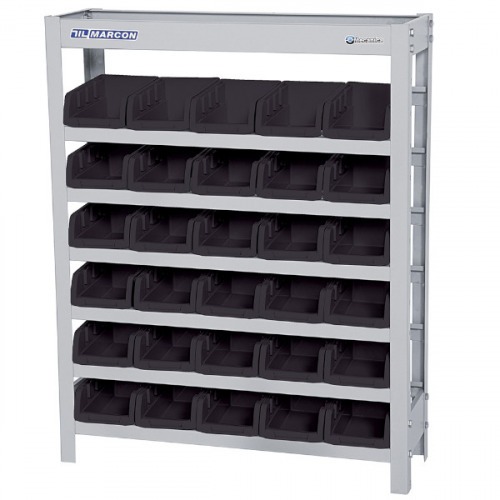 Estante metlica com 30 gavetas n 3 preta - EP30/3P