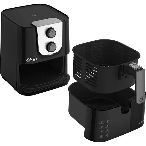 Fritadeira elétrica sem óleo air fryer 4,5l 1500w Black Perform - OFRT510  110V