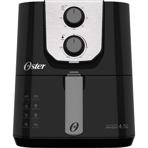 Fritadeira elétrica sem óleo air fryer 4,5l 1500w Black Perform - OFRT510  110V Fritadeira elétrica sem óleo air fryer 4,5l 1500w Black Perform - OFRT510  110V