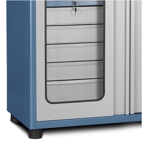 Armrio com 1 prateleira 5 gavetas e portas de acrlico - AM-12