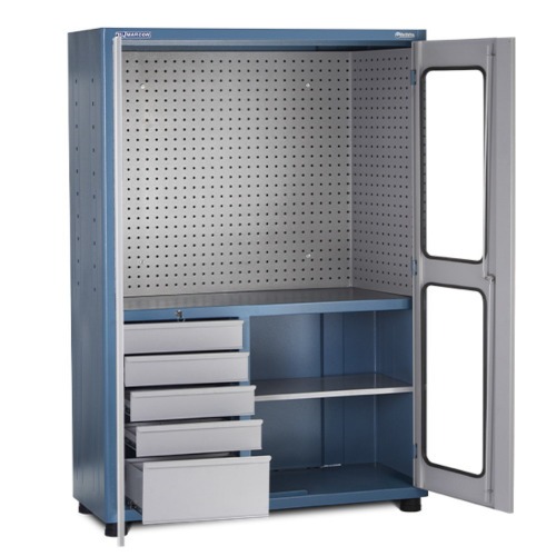 Armrio com 1 prateleira 5 gavetas e portas de acrlico - AM-12