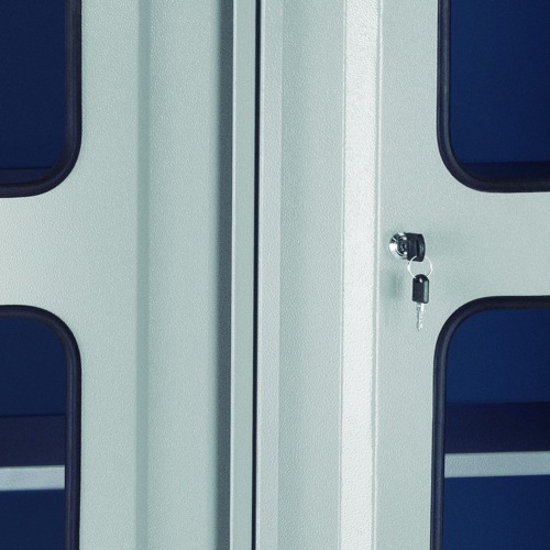 Armrio para ferramentas com 3 prateleiras e portas de vidro - AM-70 