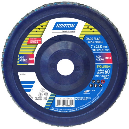 Disco de lixa flap disc reto 7