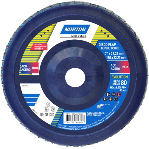 Disco de lixa flap disc reto 7 Disco de lixa flap disc reto 7