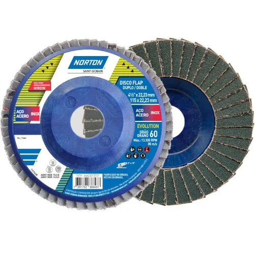 Disco de lixa flap disc reto 4.1/2
