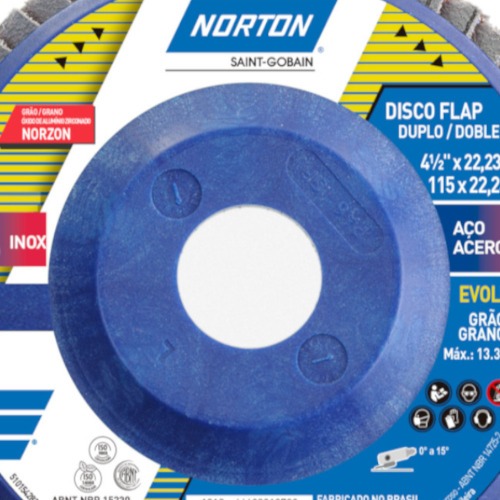 Disco de lixa flap disc reto 4.1/2