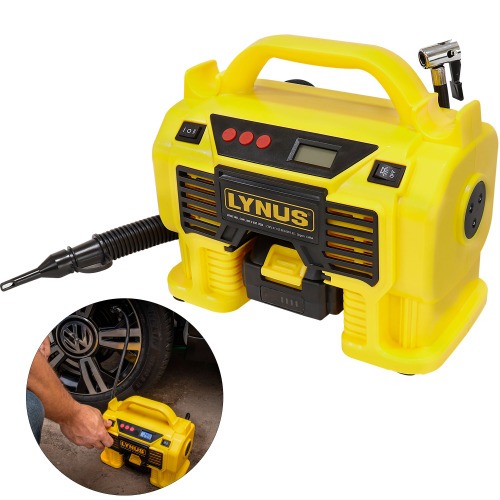 Compressor de ar e calibrador portátil a bateria 20V - CABI-20160 110V/220V Compressor de ar e calibrador portátil a bateria 20V - CABI-20160 110V/220V