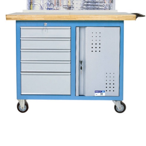 Bancada móvel com painel retrátil 5 gavetas e 1 prateleira - 2002 Bancada móvel com painel retrátil 5 gavetas e 1 prateleira - 2002