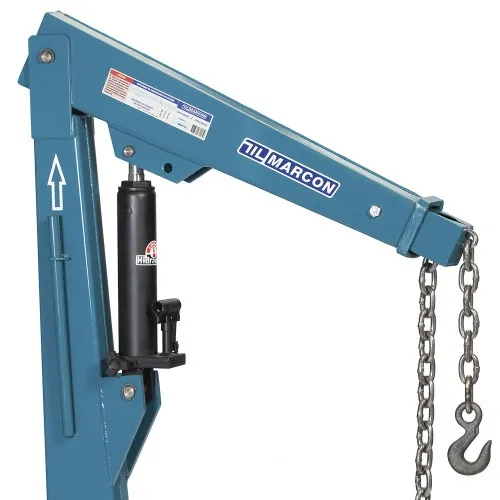 Guincho hidráulico capacidade 2 ton rodagem de poliuretano e prolongador - MGH-2CP                           
