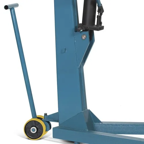 Guincho hidráulico capacidade 2 ton rodagem de poliuretano e prolongador - MGH-2CP                           