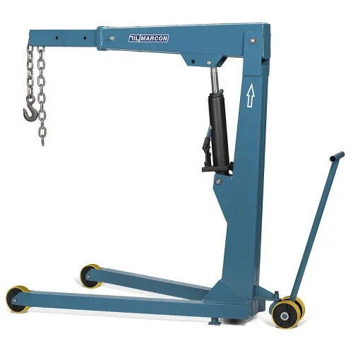 Guincho hidráulico capacidade 2 ton rodagem de poliuretano e prolongador - MGH-2CP                           