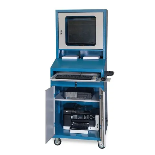 rakkyo Rack móvel fechado com gaveta porta-teclado e 2 portas - CR-89