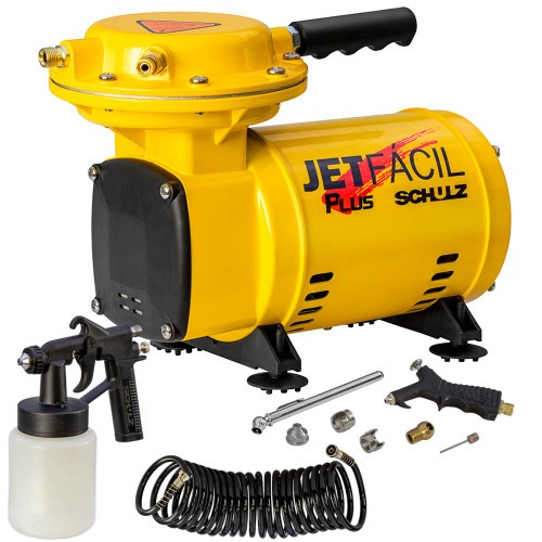 Compressor de ar direto 2,3 p�s 1/3 hp com acess�rios - Jet F�cil Plus  110V