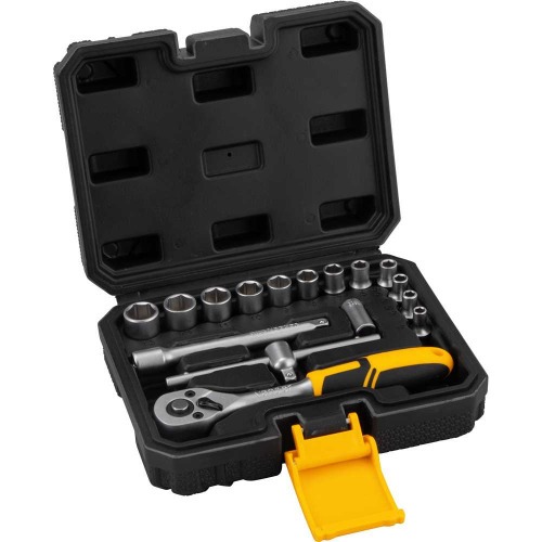 Jogo de soquete sextavado 4 mm a 13 mm encaixe 1/4