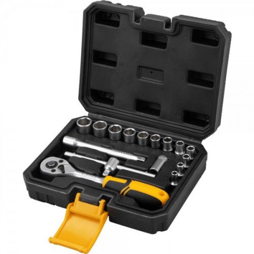 Jogo de soquete sextavado 4 mm a 13 mm encaixe 1/4