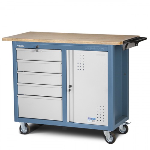 Bancada móvel com 5 gavetas 1 porta e 1 prateleira - 2005-M Bancada móvel com 5 gavetas 1 porta e 1 prateleira - 2005-M