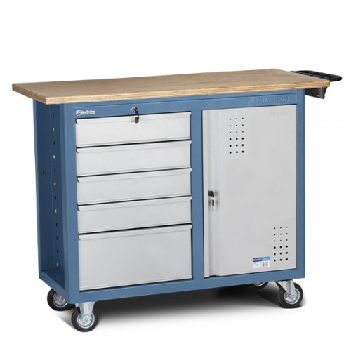 Bancada móvel com 5 gavetas 1 porta e 1 prateleira - 2005-M Bancada móvel com 5 gavetas 1 porta e 1 prateleira - 2005-M