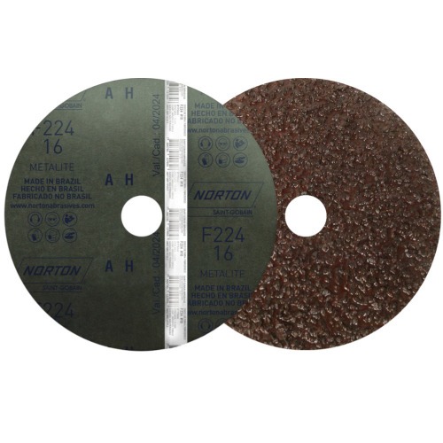 Disco de lixa de fibra 115 x 22 mm - F224 Disco de lixa de fibra 115 x 22 mm - F224