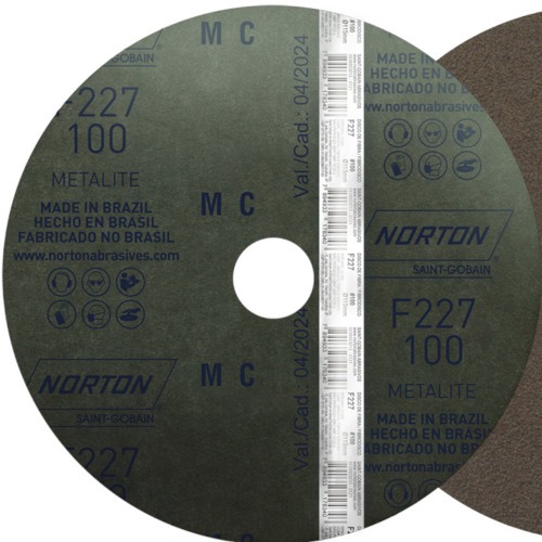 Disco de lixa de fibra 115 x 22 mm - F227 Disco de lixa de fibra 115 x 22 mm - F227