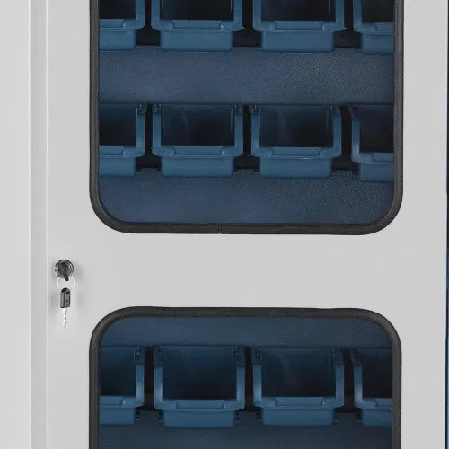 Armário com 66 caixas n° 3 e portas de vidro - AM-47 - Marcon