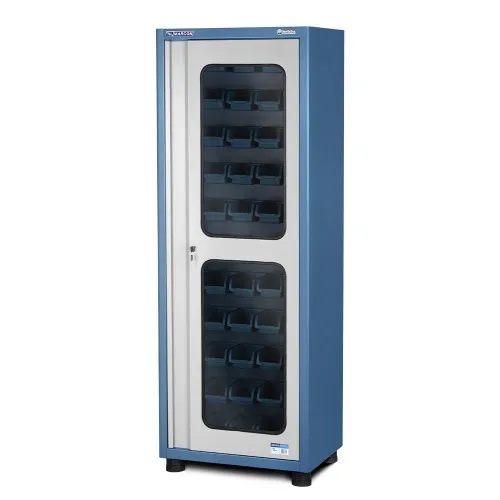 Armário com 66 caixas n° 3 e portas de vidro - AM-47 - Marcon