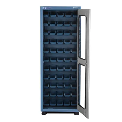 Armário com 66 caixas n° 3 e portas de vidro - AM-47 - Marcon