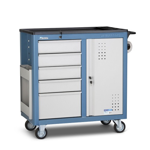 Carrinho para ferramentas fechado com 5 gavetas - CR-15