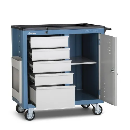 Carrinho para ferramentas fechado com 5 gavetas - CR-15 - Marcon