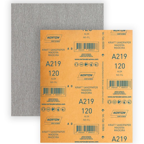 Folha de lixa para laca e verniz 225 x 275 mm - A219