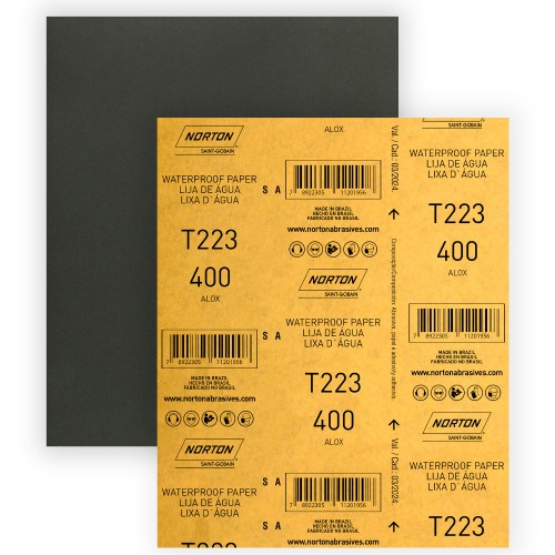 Folha de lixa D'gua 225 x 275 mm - T223