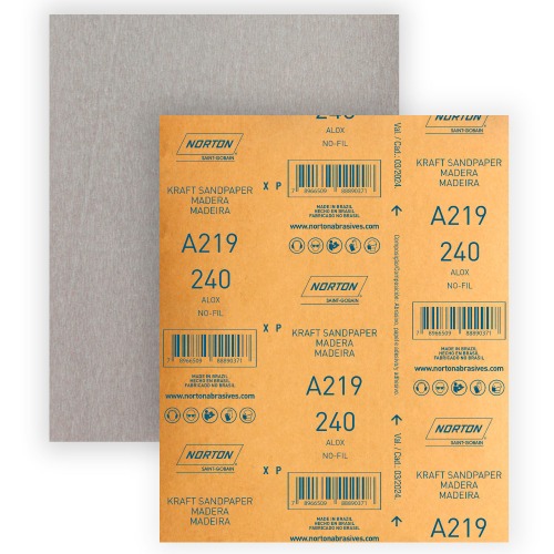 Folha de lixa para laca e verniz 225 x 275 mm - A219