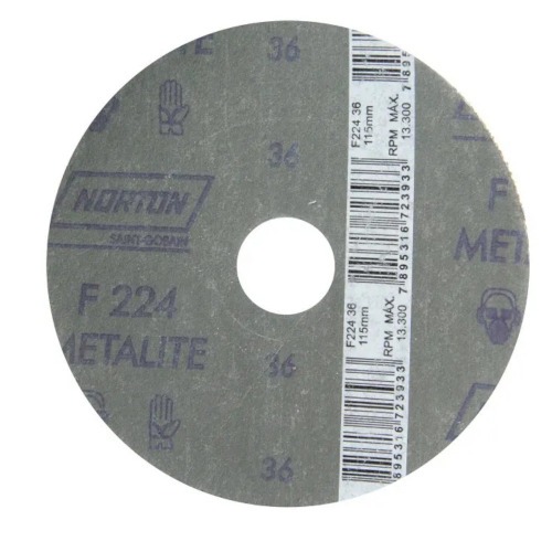 Disco de lixa de fibra 115 x 22 mm - F224