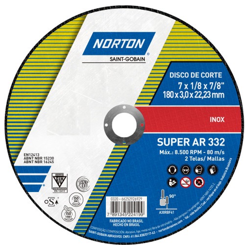 Disco de corte para inox 7