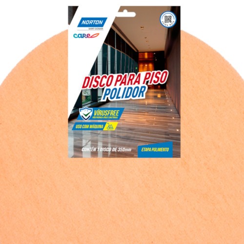 Disco polidor de fibra para piso 350 mm