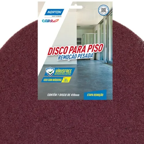 Disco removedor de fibra para piso 410 mm