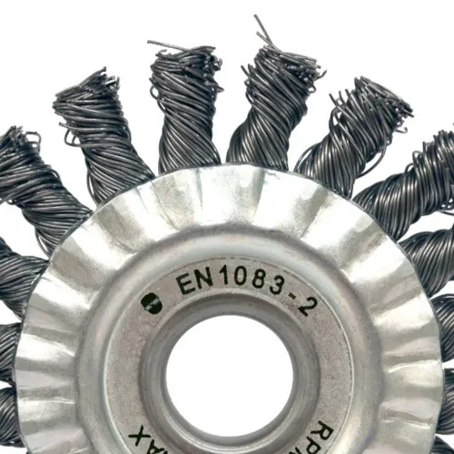 Escova de aço circular torcida 114,3 x 12,7 mm