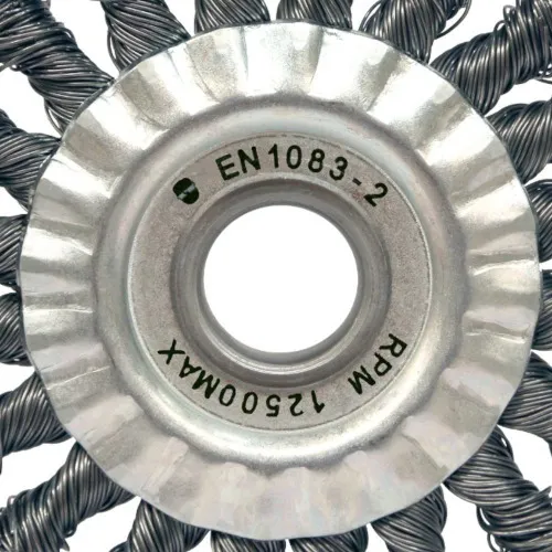 Escova de aço circular torcida 114,3 x 12,7 mm