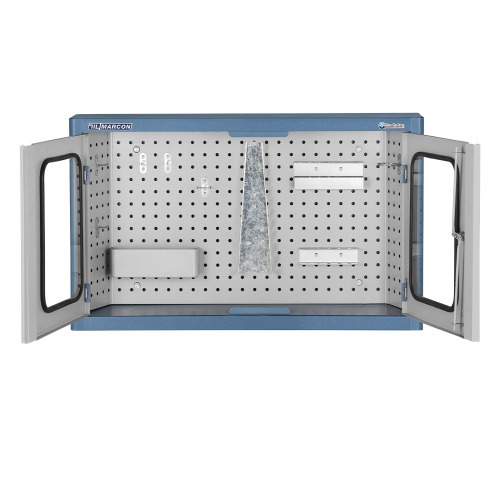 Armário de parede para ferramentas visor de vidro com 26 ganchos - AM-52 Armário de parede para ferramentas visor de vidro com 26 ganchos - AM-52