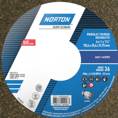 Rebolo reto para uso geral 6