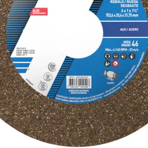 Rebolo reto para uso geral 6