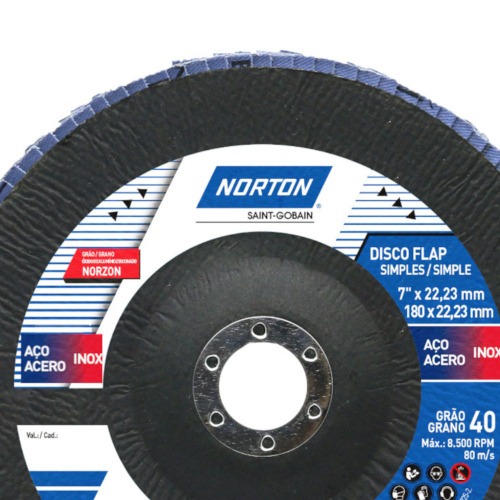 Disco de lixa flap fibra 7 Disco de lixa flap fibra 7