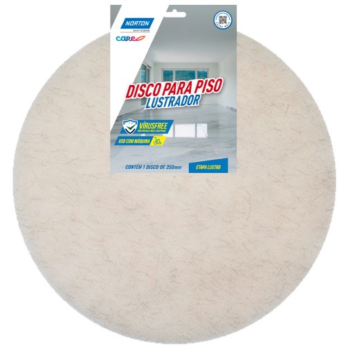 Disco lustrador de fibra para piso não abrasivo 350 mm Disco lustrador de fibra para piso não abrasivo 350 mm