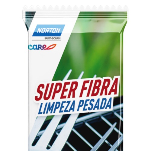 Folha de fibra para limpeza pesada 225 x 110 x 20 mm 2 unidades