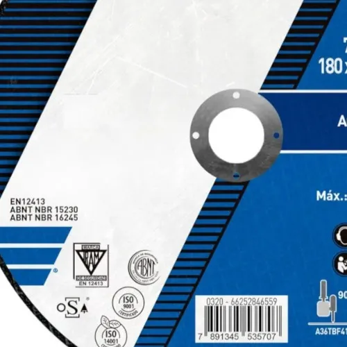 Disco de corte para aço carbono e inox 7